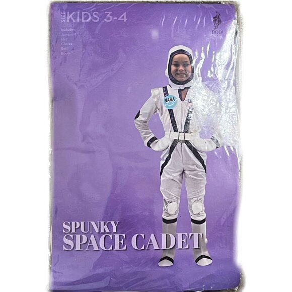 Boo! Inc. Kids Spunky Space Cadet Astronaut Suit Halloween Costume Dress Up UNI - Picture 5 of 6